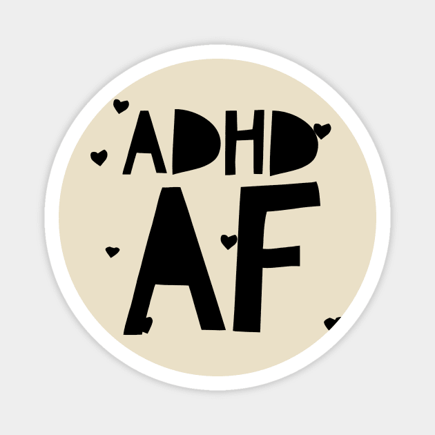 adhd hearts design Magnet by DustedDesigns